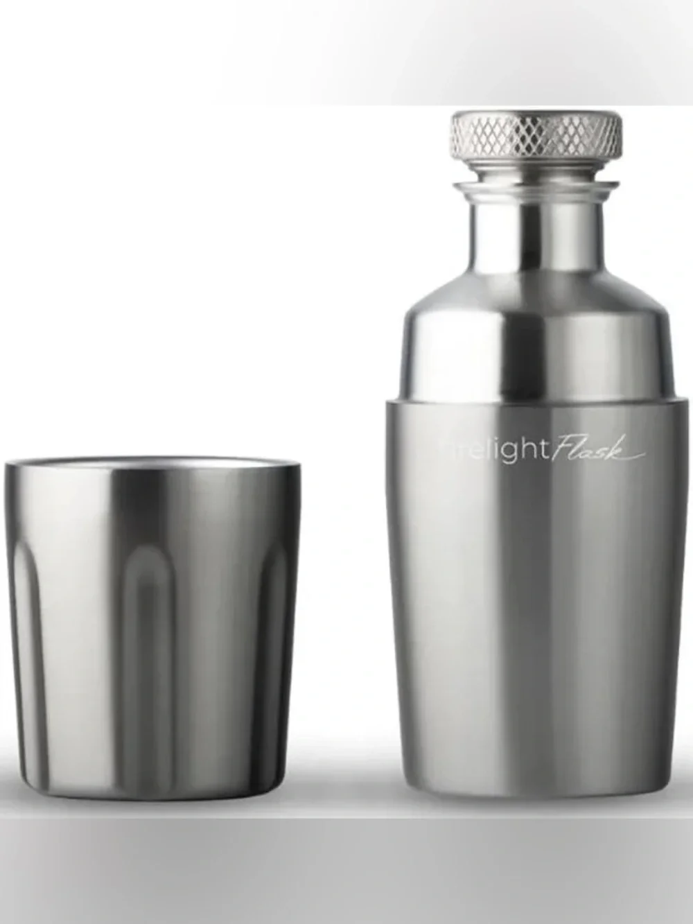 High Camp Firelight Flask 375 Classic Stainless Vacuum Insulated Cocktail Flask